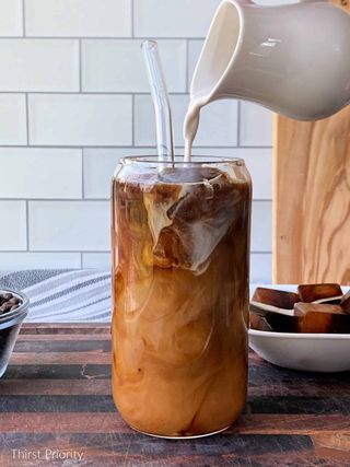 ყინულის ყავა რძით