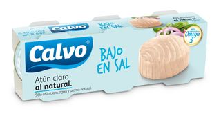 Calvo Atún Claro Al Natural Bajo En Sal 3X56G