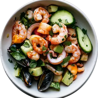  SALADE AUX FRUITS DE MER 