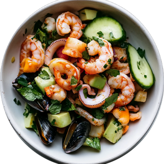  SALADE AUX FRUITS DE MER 