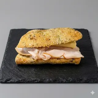 Focaccia  Pavo Y Queso (1 Ud.)
