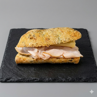 Focaccia  Pavo Y Queso (1 Ud.)