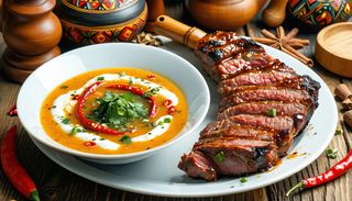 3) Ciorba de burta si ceafa de porc