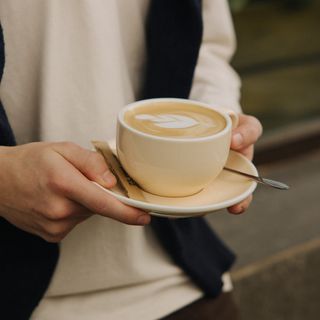 Лате з карамельним сиропом