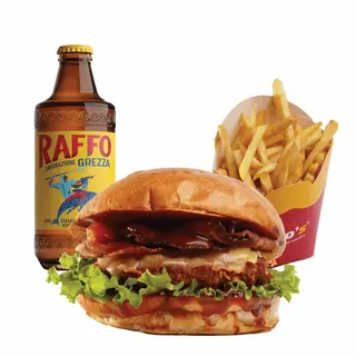 Pio's Chicken Burger Menu + Raffo Grezza