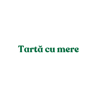 Tarta cu mere
