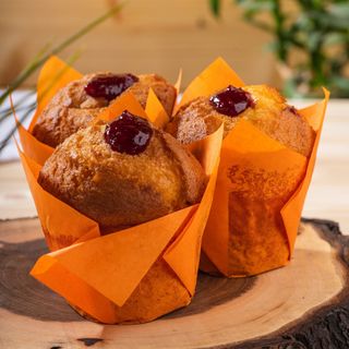 Домашен безглутенов мъфин с плодов пълнеж