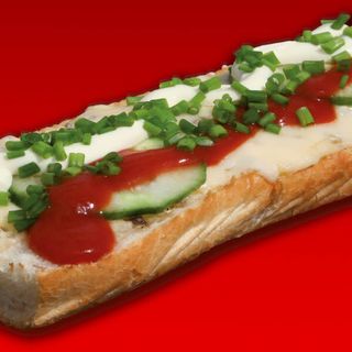 Zapiekanka z dodatkami