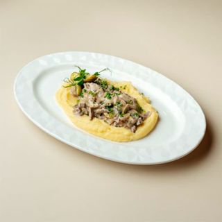 Бефстроганов с пюре 