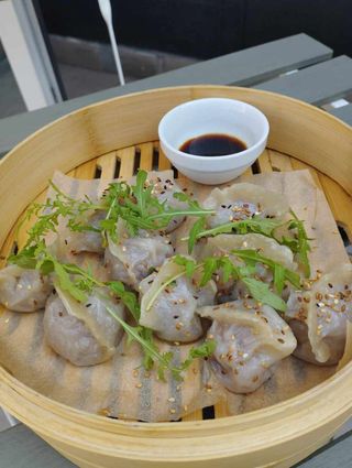 Jiaozi Wieprzowina krewetki