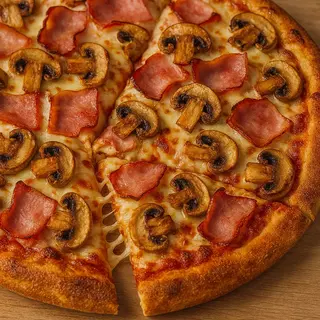 Pizza Fungui Prosciutto