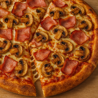 Pizza Fungui Prosciutto