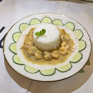 R4 Riso con i gamberi al cocco