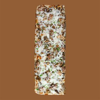 Funghi e salsiccia bianca mezza teglia