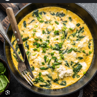 Kajgana sa spanacem i fetom