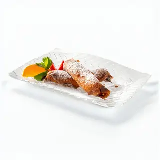 Filloas Crujientes De Crema Pastelera