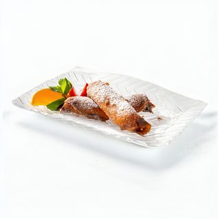 Filloas Crujientes De Crema Pastelera