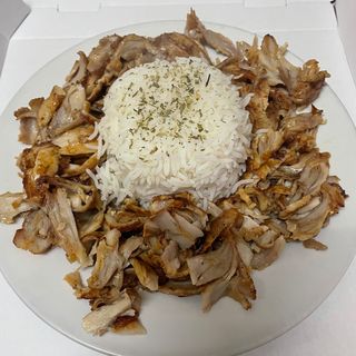 Plato Kebab Con Arroz