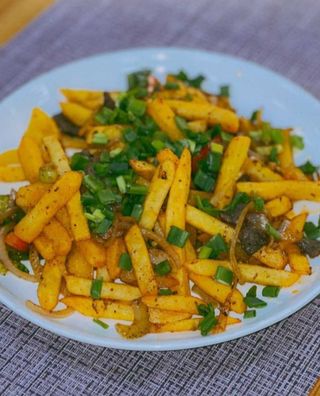 Фри с мясом