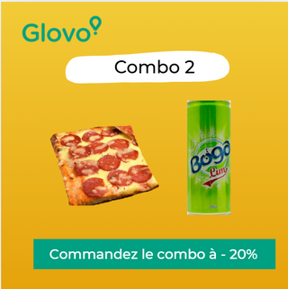 Combo  1/4 Plateau Pizza Pepperoni + Boga