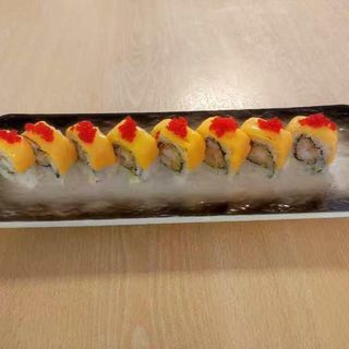 53A. Ebi fry con queso uramaki