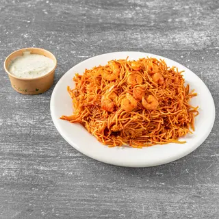 Fideos tostados con alioli
