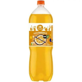 Refresco Naranja Zero Con Gas Carrefour Botella 2 L.