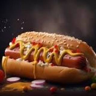 Hot dog ketchup, maionese, insalata