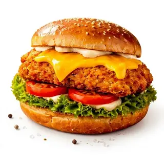 Schnitzel Cheeseburger