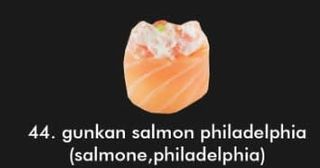 Gunkan salmon philadelphia