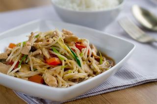 58. Cerdo Con Brotes De Soja