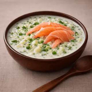 Окрошка з лососем (400г)