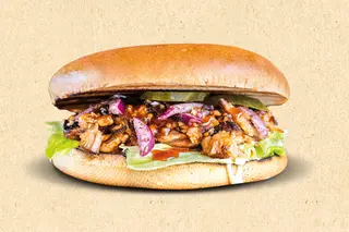 Burger vită BBQ