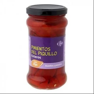 Pimiento del Piquillo Entero al Ajillo Carrefour 225 Gr.
