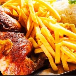 Menu À GRANDE,1 Frango na brasa + Coca-Cola 1L