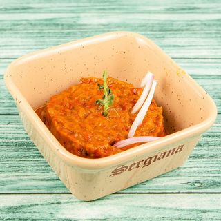 Zacuscă   de  vinete  cu  ciuperci 