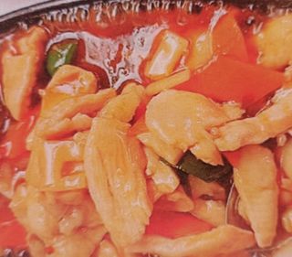 Pollo salteado con fresco ajo y verdura 