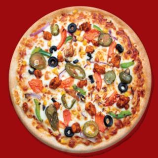 Pizza de pollo tikka