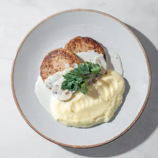 Котлета куриная с картофельным пюре (350 гр)