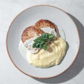 Котлета куриная с картофельным пюре (350 гр)