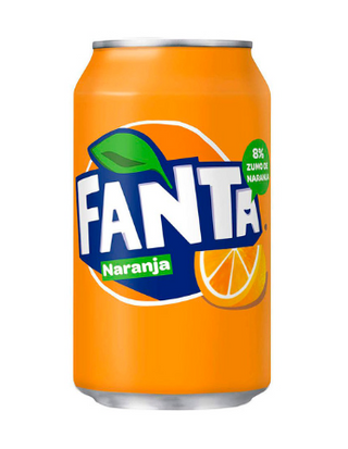 Fanta Naranja lata 330ml.