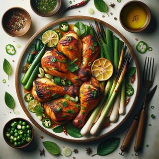 Hot plate lemongrass chicken