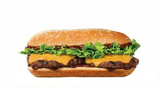 Long cheeseburger