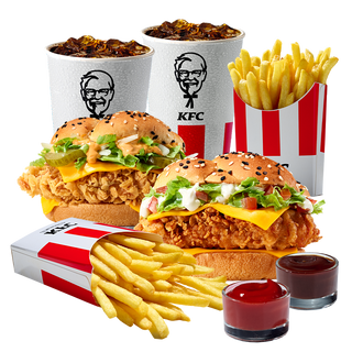 Шефбургер Де Люкс Дабл Комбо