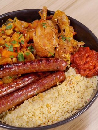 Plat Merguez grillé
