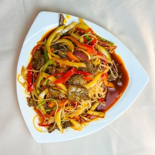 Фунчоза с мясом