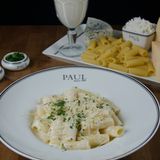 მაკარონი 4 ყველის სოუსით