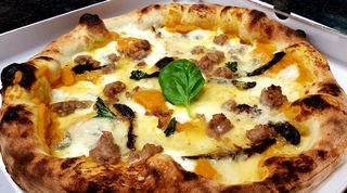 Zucca, salsiccia e gorgonzola