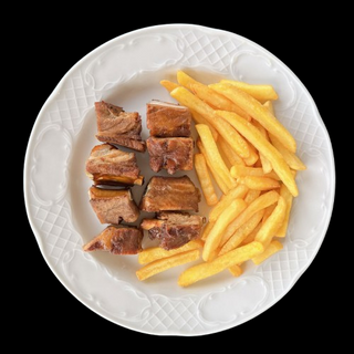 Costillas Fritas Con Papas