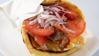 Pita souvlaki di pecora